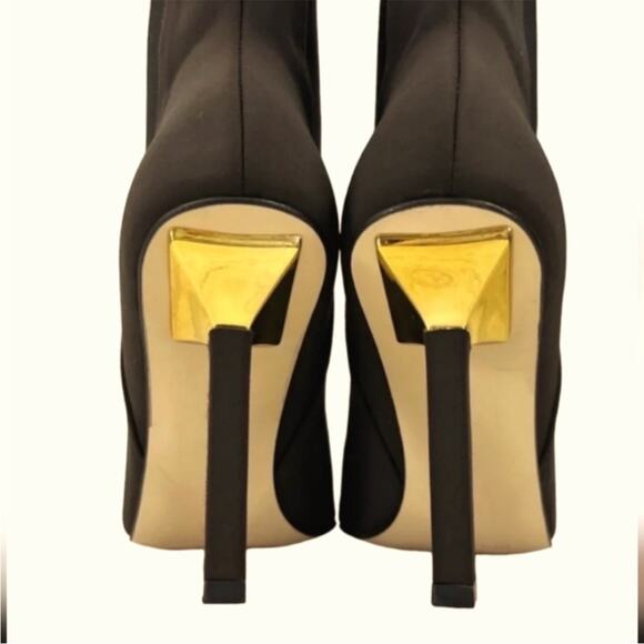 Good American Ankle Shine Neoprene Booties 10 - Picture 2 of 7